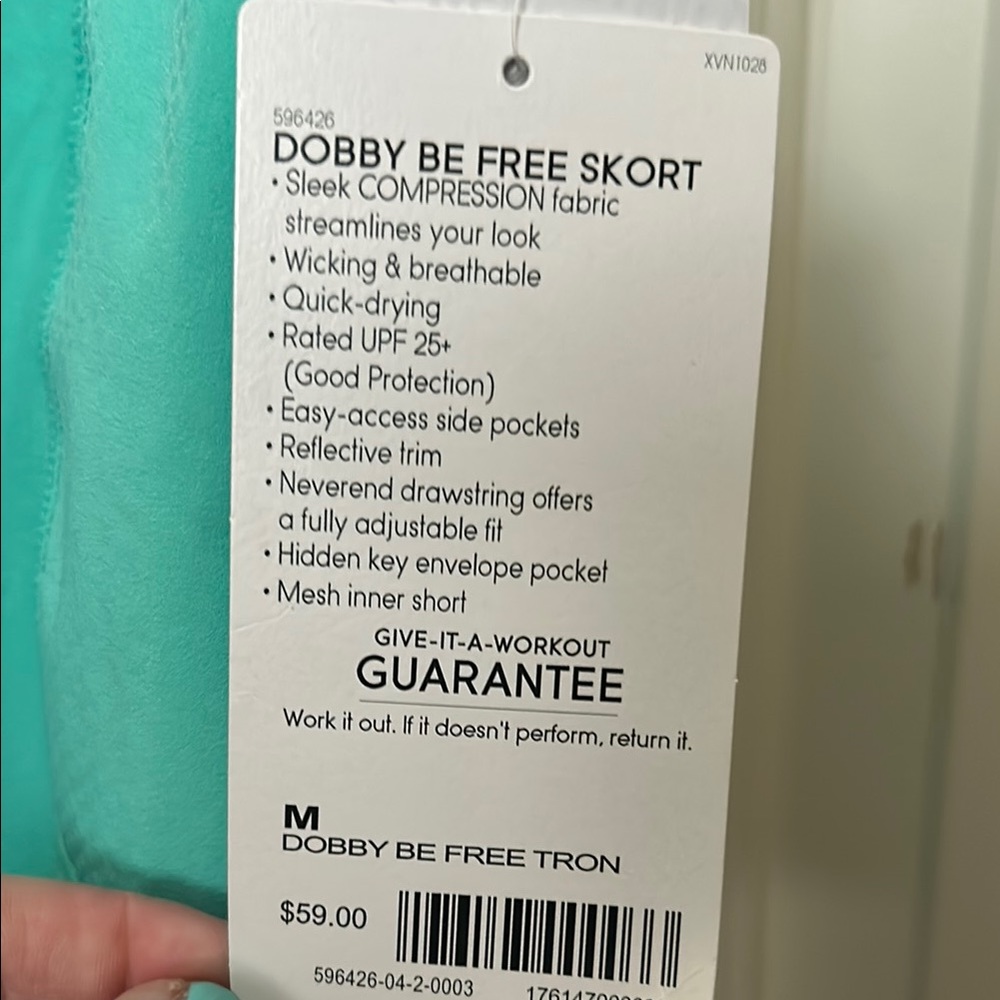 Athleta Dobby Be Free Skort Mint Green - Picture 2 of 5